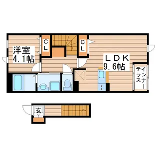 アヴニールブリエ【2階】の間取り
