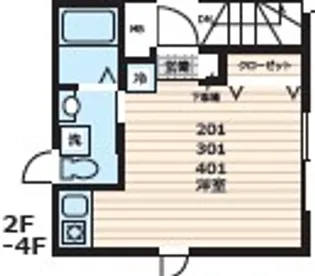 iON MEGURO E【3階】の間取り