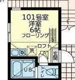 ユナイト山手イリアマリニン【1階】の間取り