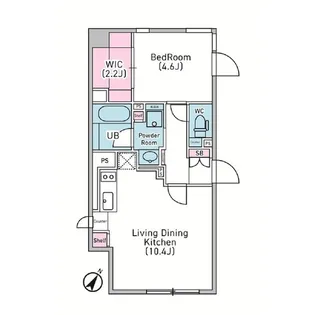 デュオメゾン渋谷松濤【4階】の間取り