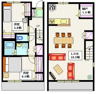 上野毛森の家の間取り