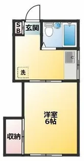 コーポ秋元【1階】の間取り