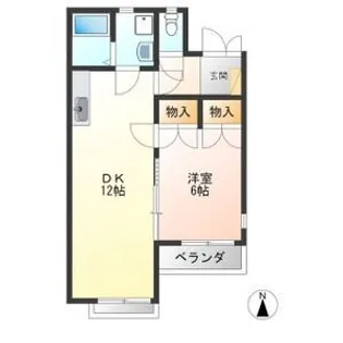 ティファニー森友C棟【2階】の間取り
