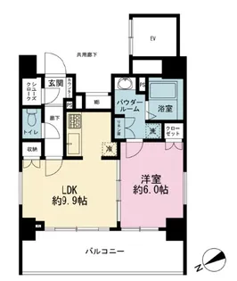 GENOVIA浅草橋GREEN VEIL【12階】の間取り