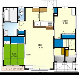 アーバンカサート【1階】の間取り