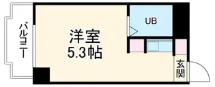 ハートイン大針【4階】の間取り