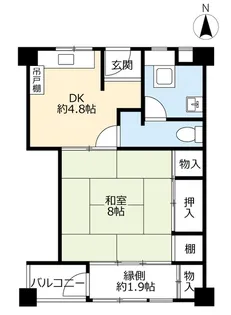 UR新豊里【4階】の間取り