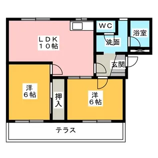 フレグランスオオクラ【1階】の間取り