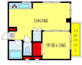 東京都北区岩淵町【マンション】の間取り