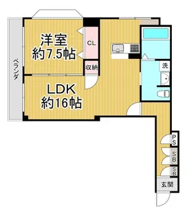 サンロイス西宮【2階】の間取り