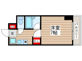 シェグランほり川【4階】の間取り