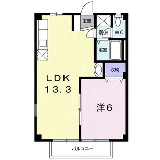 エステートヤマダ A【2階】の間取り