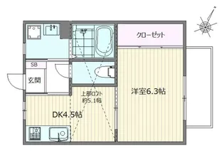 プランドール【2階】の間取り