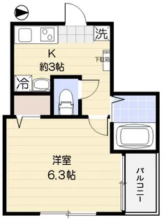 Privia笹塚【2階】の間取り