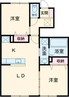 グランボナール【1階】の間取り