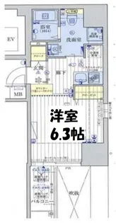 アクアプレイス北浜【9階】の間取り