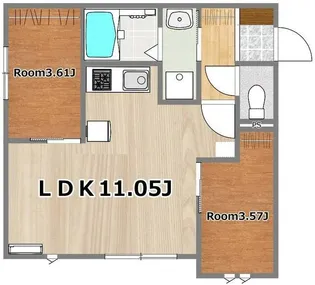 Harbor town(ハーバータウン)【1階】の間取り