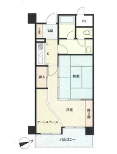 シーズ益子【2階】の間取り