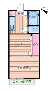 フォーブル千駄木【2階】の間取り