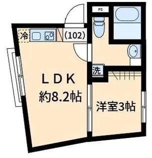 OMOCi DE SENGOKU【1階】の間取り