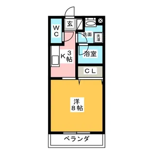 La vita 神野 B【2階】の間取り