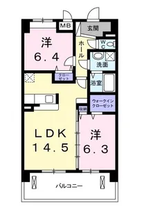 トラディシオン トゥール【5階】の間取り