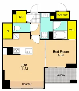 プライマル品川大井町【6階】の間取り