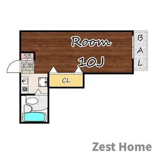 コーポレイ南塚口【3階】の間取り