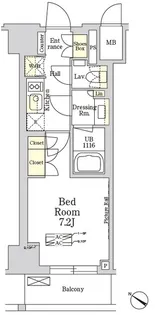 THE CLASS MINAMIAZABU【9階】の間取り