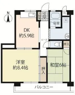 山本マンション【3階】の間取り