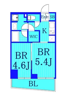 エキュームカワサキ【7階】の間取り