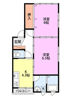 サンプレリュードII【1階】の間取り