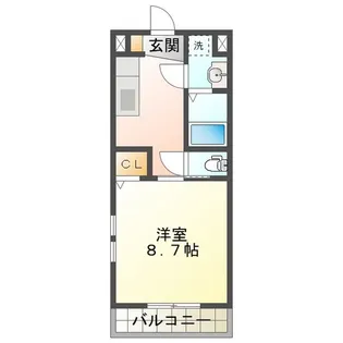 アメニティ江戸橋【1階】の間取り