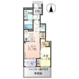 今伊勢町宮後字芝野新築アパート【1階】の間取り