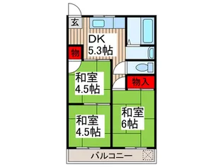 末広ビル【4階】の間取り