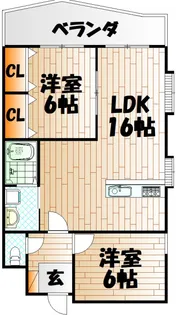 アクセス赤坂【4階】の間取り