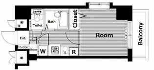 トーシンフェニックス初台【10階】の間取り