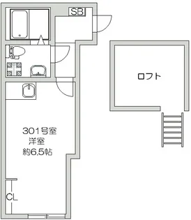 ハローハイツ新堀【3階】の間取り