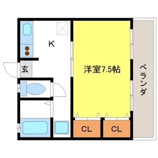 シティハイムストーク【1階】の間取り