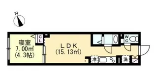 エフティヒア西品川【2階】の間取り