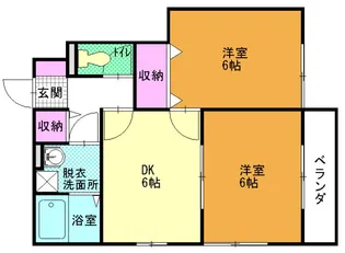 Mハイツ新島町【1階】の間取り