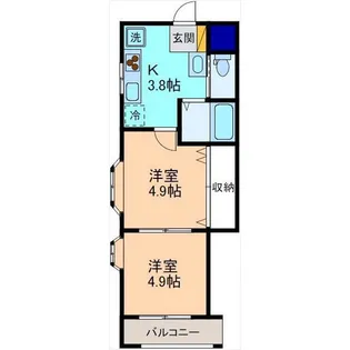 ノースヴィレッジ芳斉【7階】の間取り