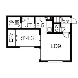 LA・y’s(ラ・ワイズ)【2階】の間取り