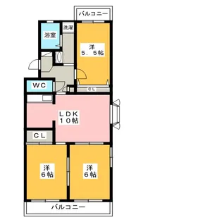 コモド天野【4階】の間取り