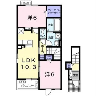 UG LINE II【1階】の間取り