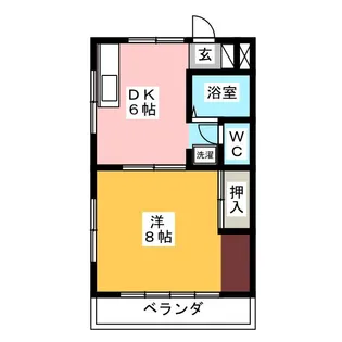 デュエット大戸【1階】の間取り