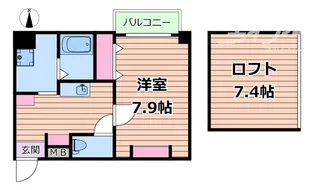 エヌエムスワサントトワ【4階】の間取り