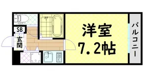 エバースクエア同心【9階】の間取り