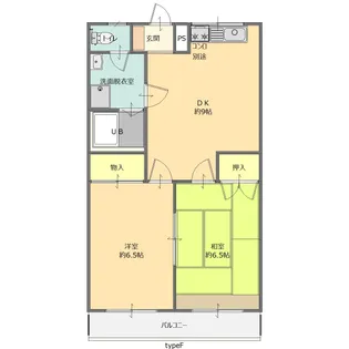 ヘラコーポI【1階】の間取り