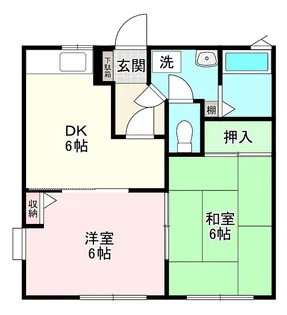 ルックスホームズF【1階】の間取り